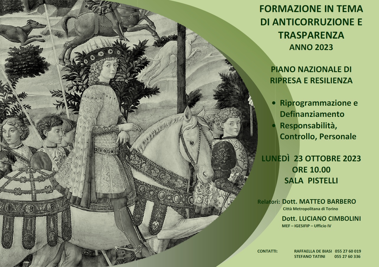 La locandina dell'evento formativo