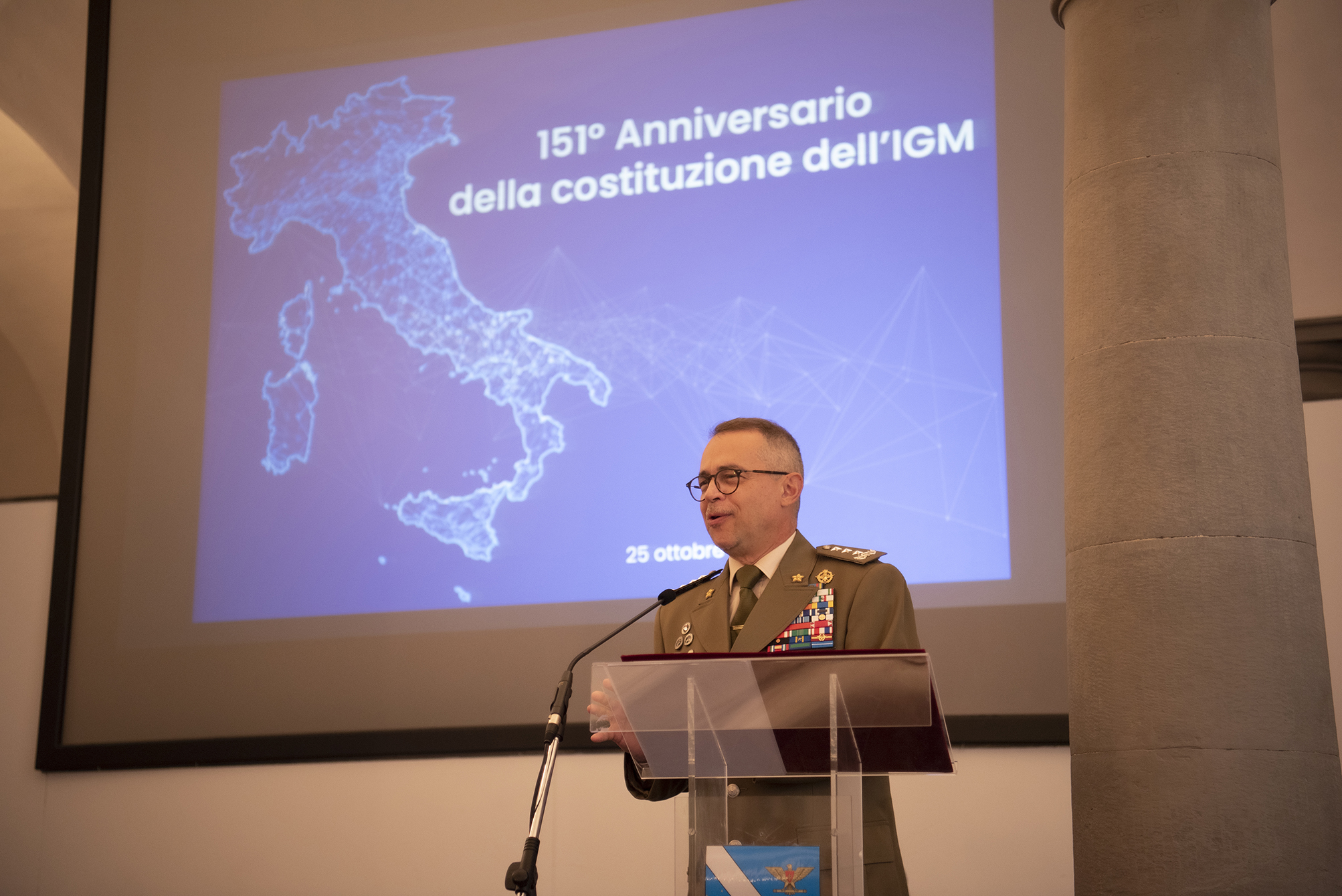 Intervento del comandante dell’IGM (fonte IGM foto di Maurizio Rufino) 