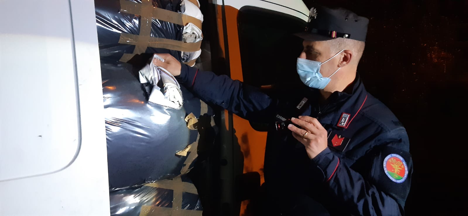 Controllo da parte dei Carabinieri Forestali (fonte foto da comunicato)