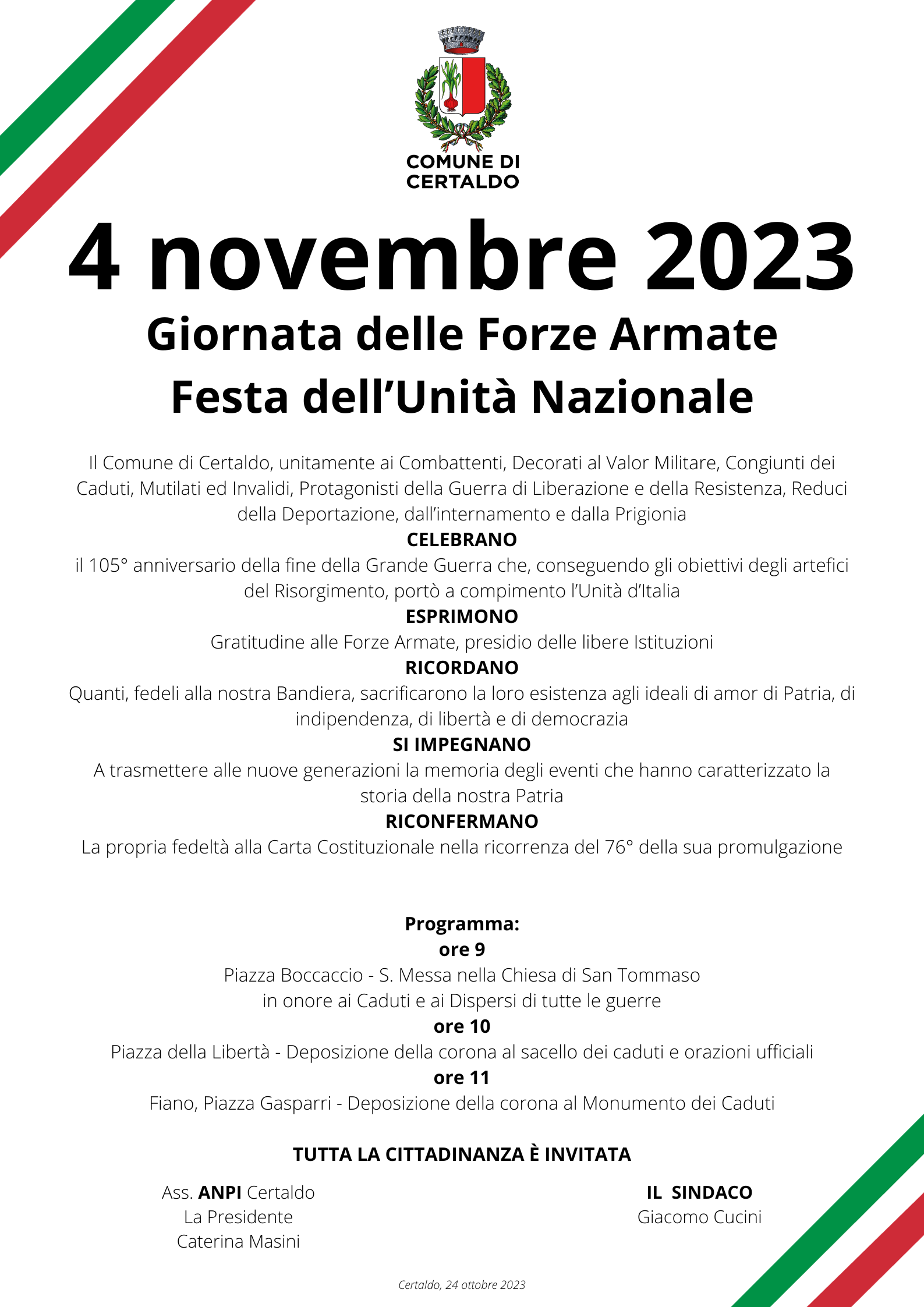 Celebrazione del 4 novembre