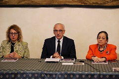 da sx Dott.ssa Maria Antonietta Gulino, Consigliere Nicola Armentano e Dott.ssa Maria Antonia Pata (foto Antonello Serino - Met Ufficio Stampa)