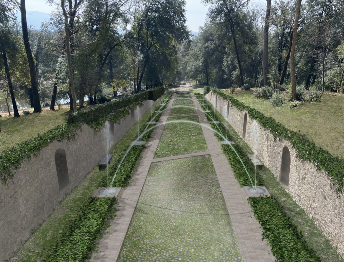 Rendering Parco Mediceo di Pratolino