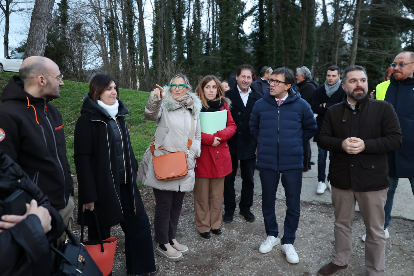 Il sopralluogo al ponte di Celle (foto di Antonello Serino, Met Ufficio Stampa)