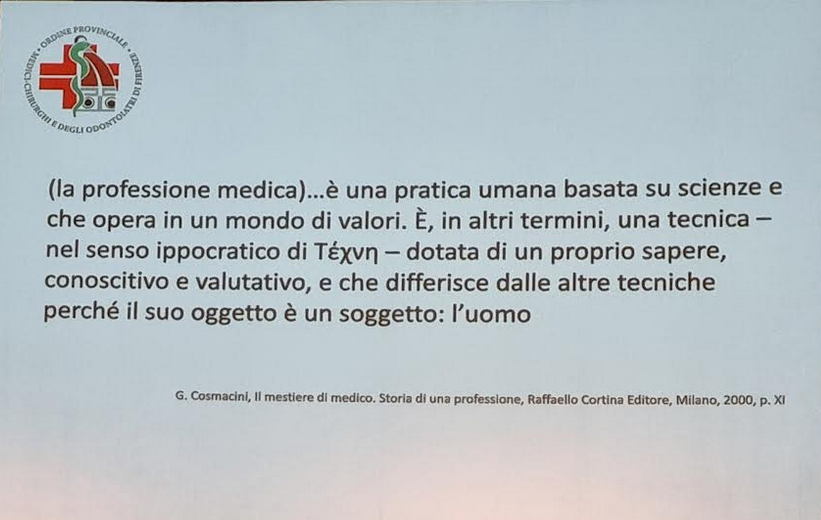 Al via le lezioni dell’Ordine dei Medici per gli studenti di Firenze (Slide immagine Ordine dei Medici)
