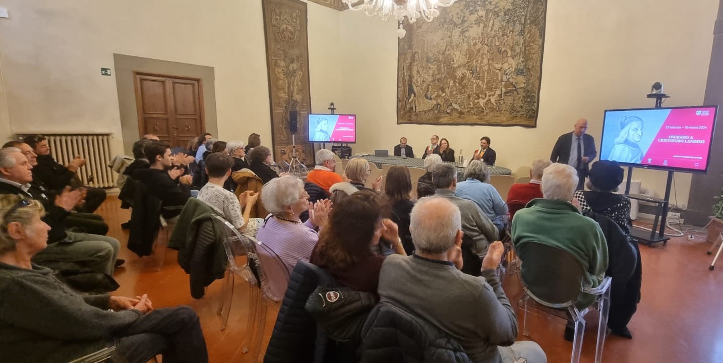 Cristoforo Landino, presentazione (foto Domenico Costanzo - Ufficio Stampa)