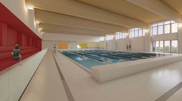 Rendering nuova piscina (Fonte immagine Comune di Certaldo)