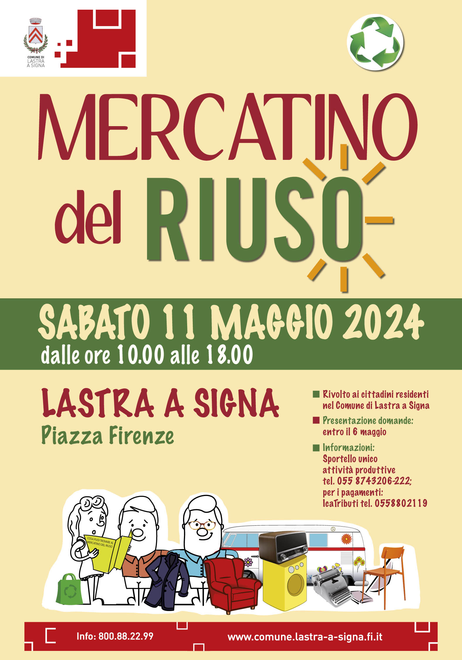 Locandina Mercatino del Riuso