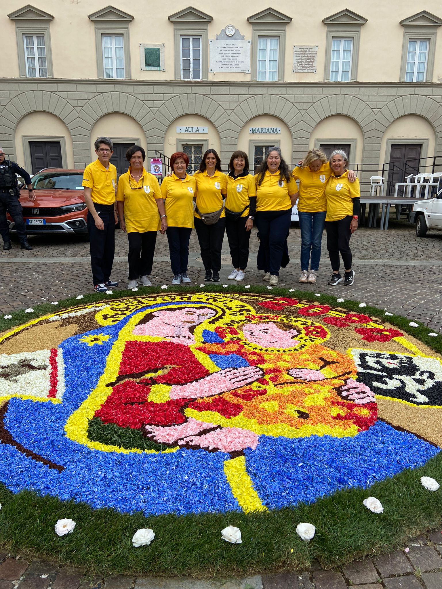 Gli infioratori di Fucecchio a Montenero per la festa della patrona della Toscana (Fonte foto Comune di Fucecchio)