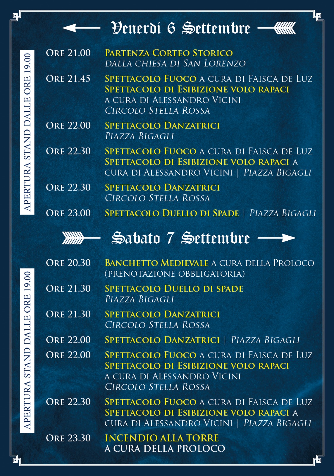 Il programma della Fiera di Signa (6 e 7 settembre, al Castello)