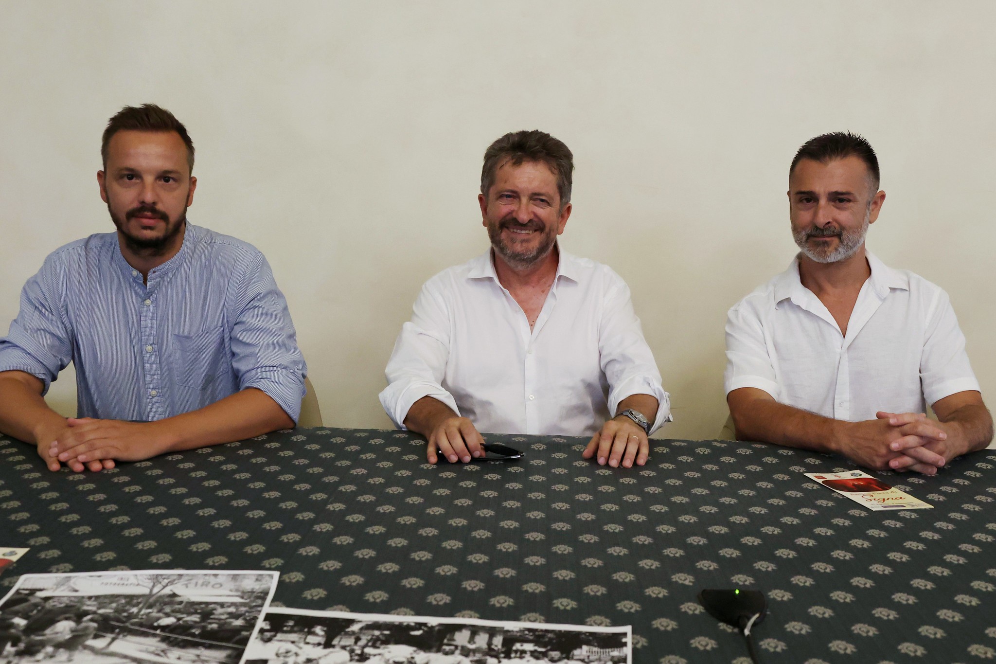 da sx Matteo Mannelli,  Giampiero Fossi e  Carlo Pezzetti (foto Antonello Serino - Met Ufficio Stampa)