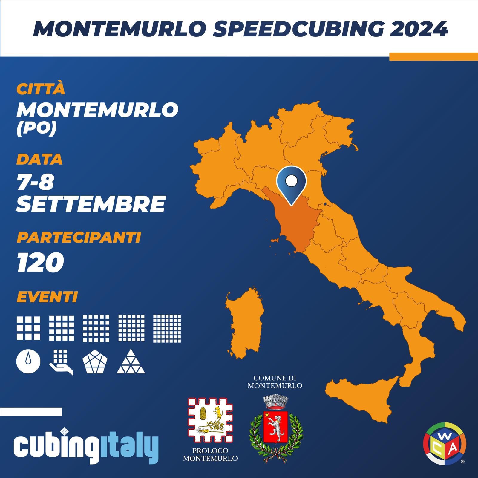 Locandina Montemurlo Speedcubing 2024