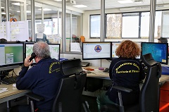 Sala Protezione Civile (foto Antonello Serino - Met ufficio Stampa)