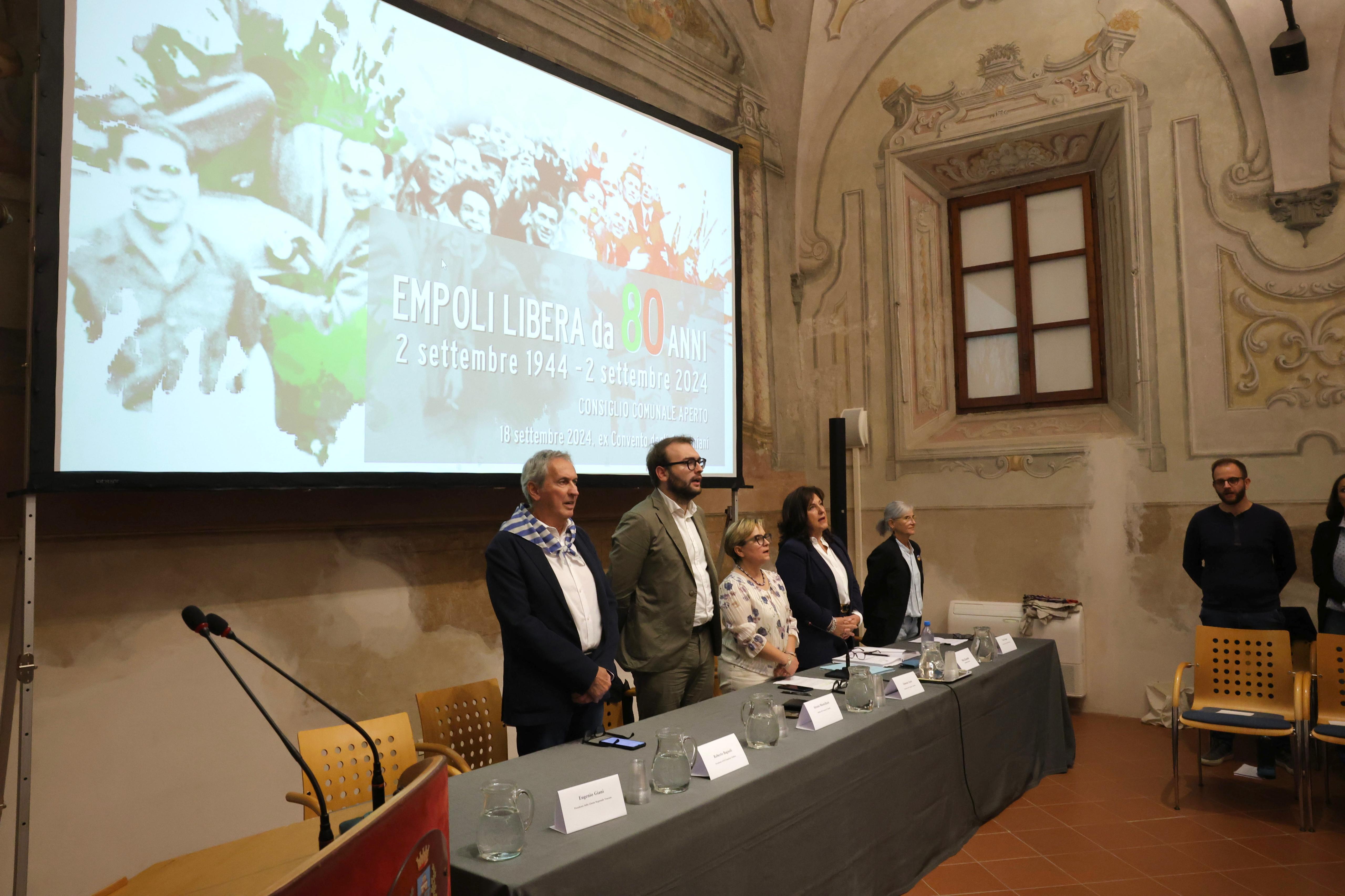 Liberazione di Empoli: Consiglio comunale aperto, Cenacolo degli Agostiniani