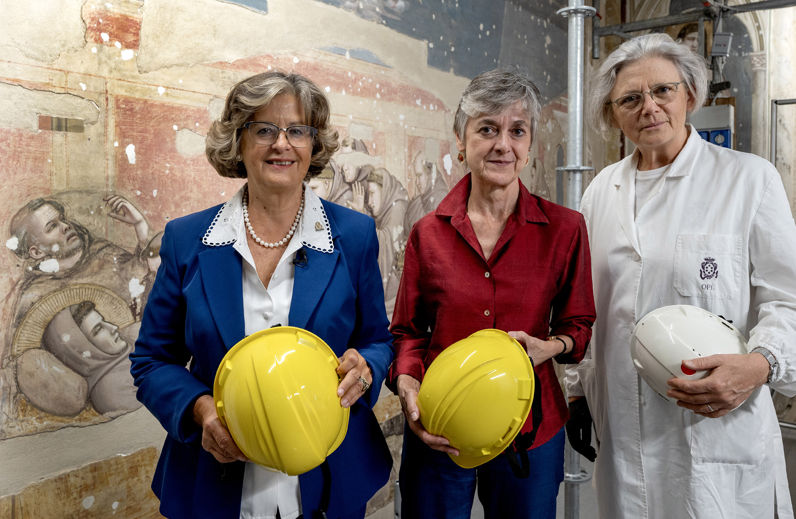 Da sinistra Cristina Acidini Emanuela Daffra e Maria Rosa Lanfranchi (Fonte foto Opera Santa Croce)