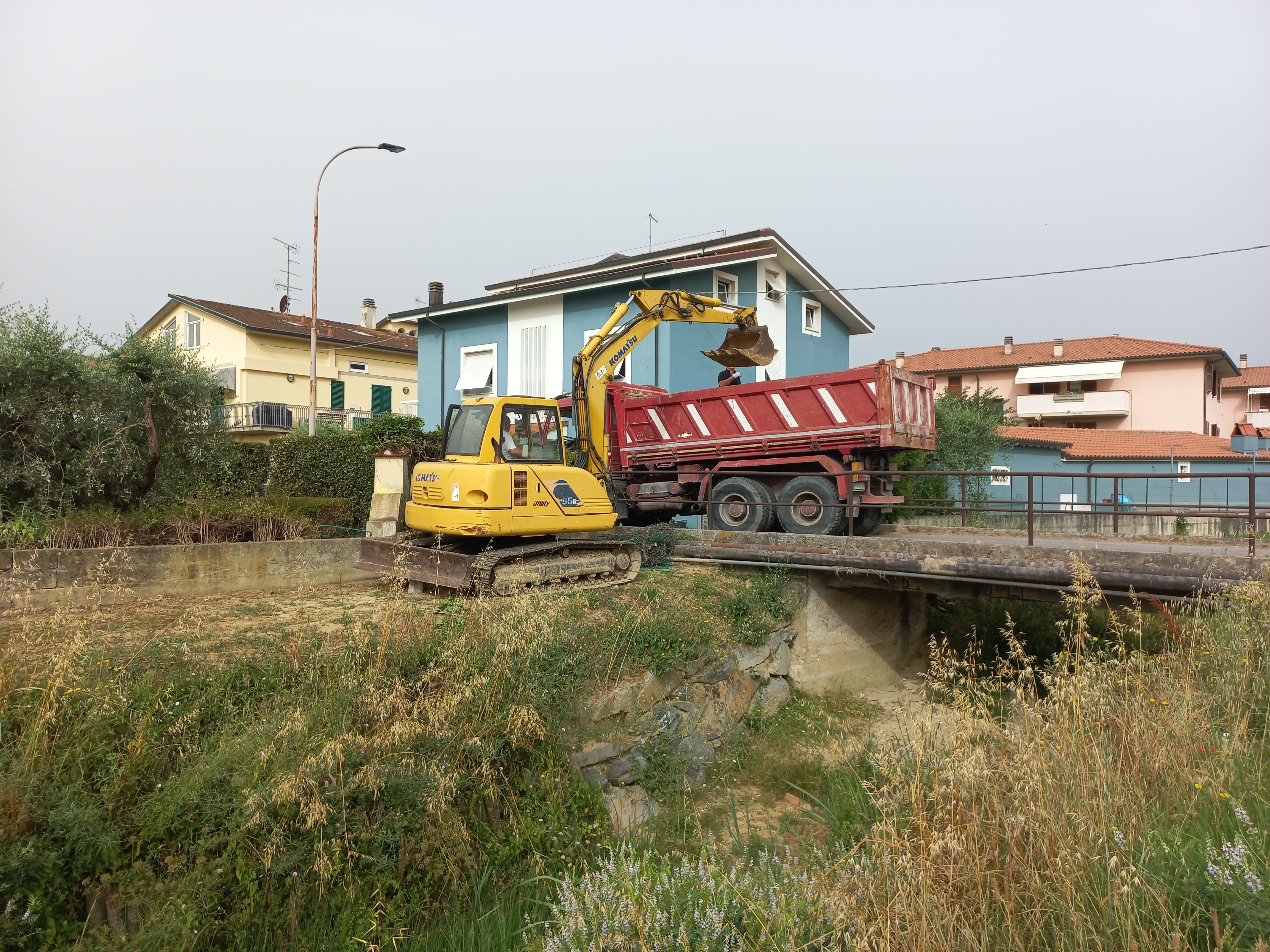 Interventi di sicurezza idraulica (fonte foto Comune di Fucecchio)