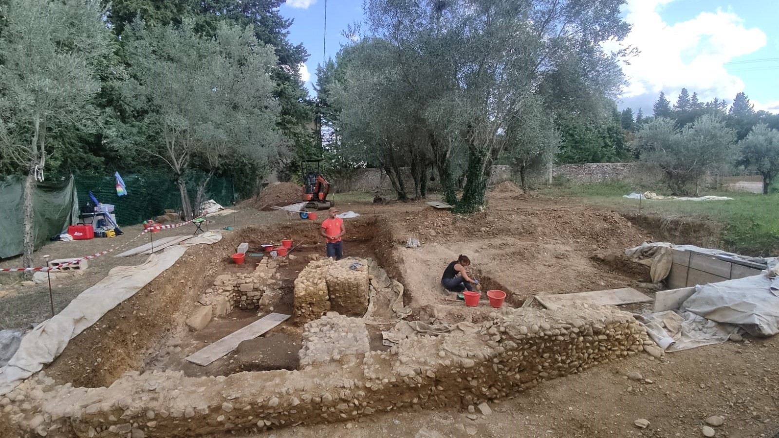 Area scavo archeologia pubblica (Fonte foto Comune Barberino Tavarnelle)