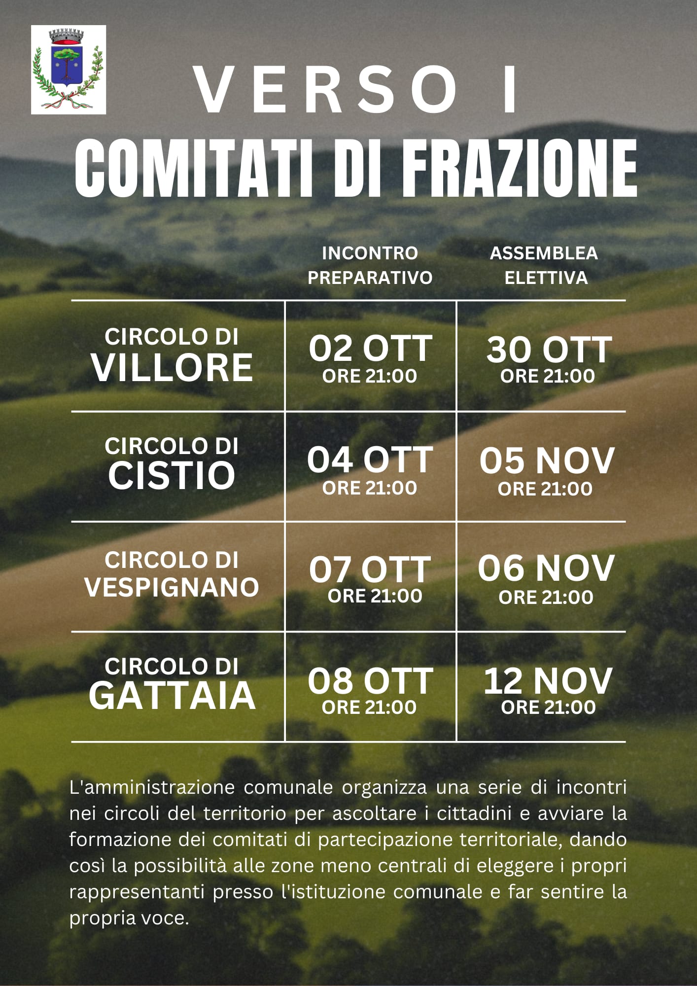 calendario assemblee frazioni