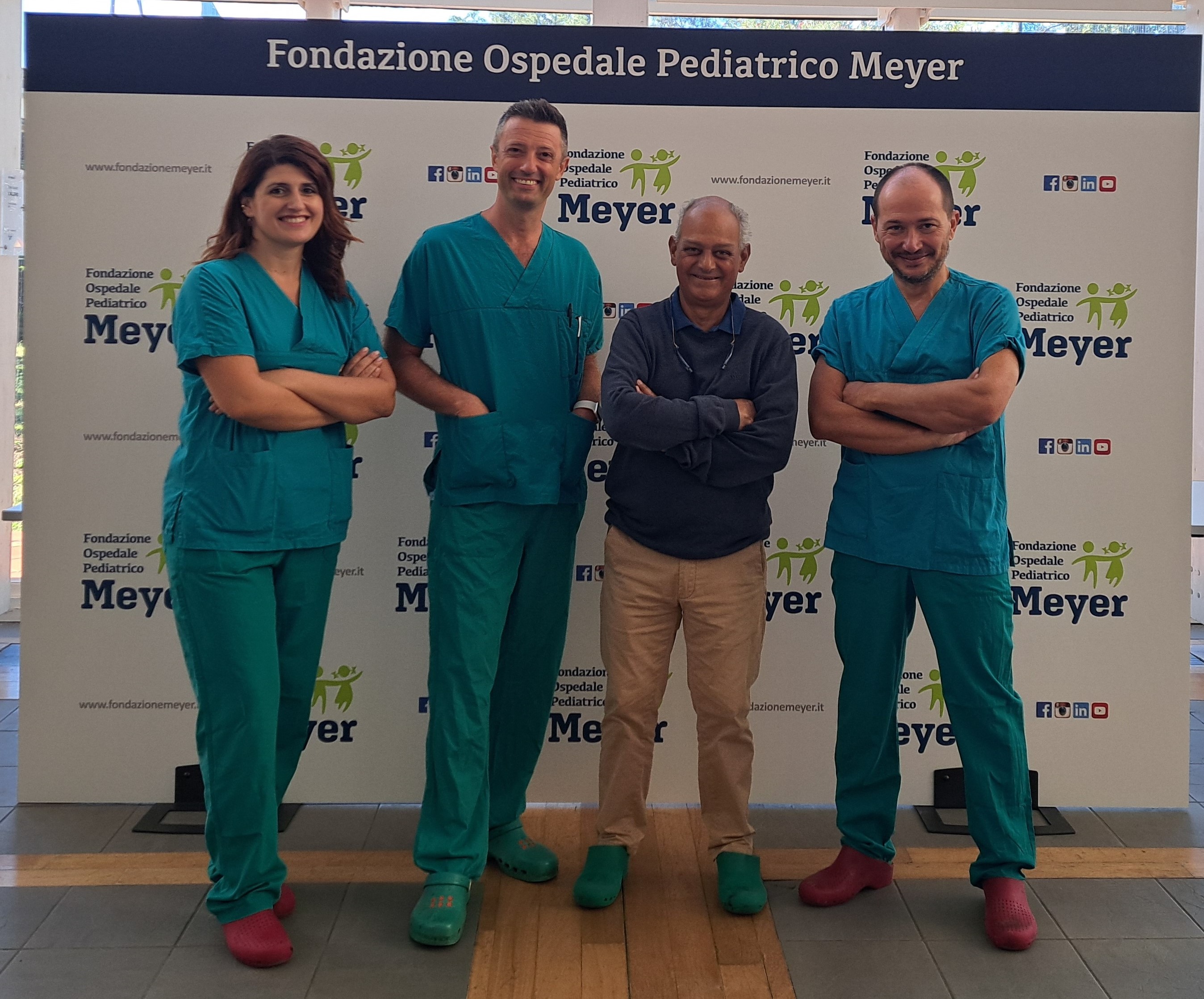 Una parte del team di Neurochirgia