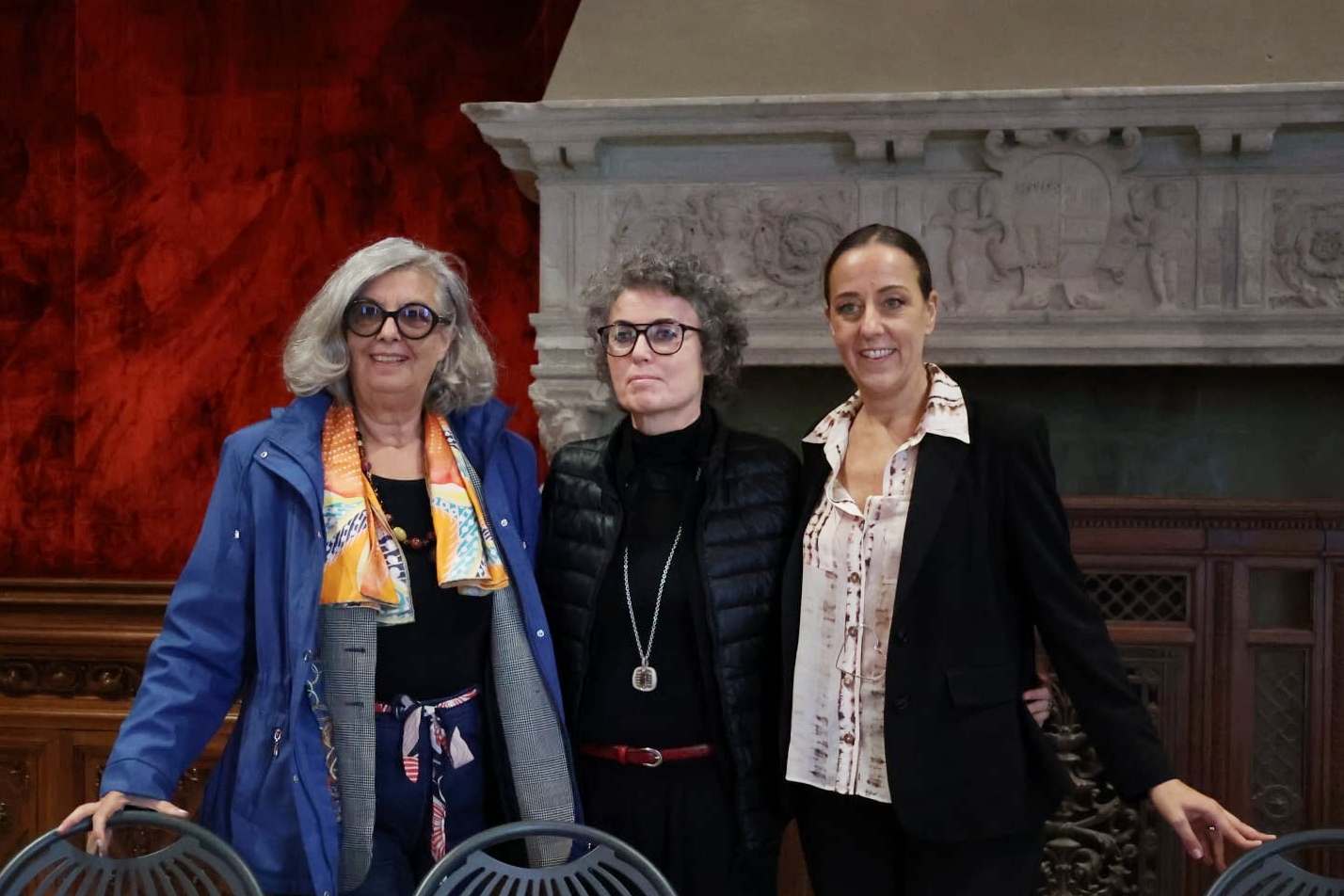 Da sx Soprintendente Antonella Rinaldi, il sindaco di Vaglia Silvia Catani e la sindaca metropolitana Sara Funaro (Foto Antonello Serino - Met Ufficio Stampa)