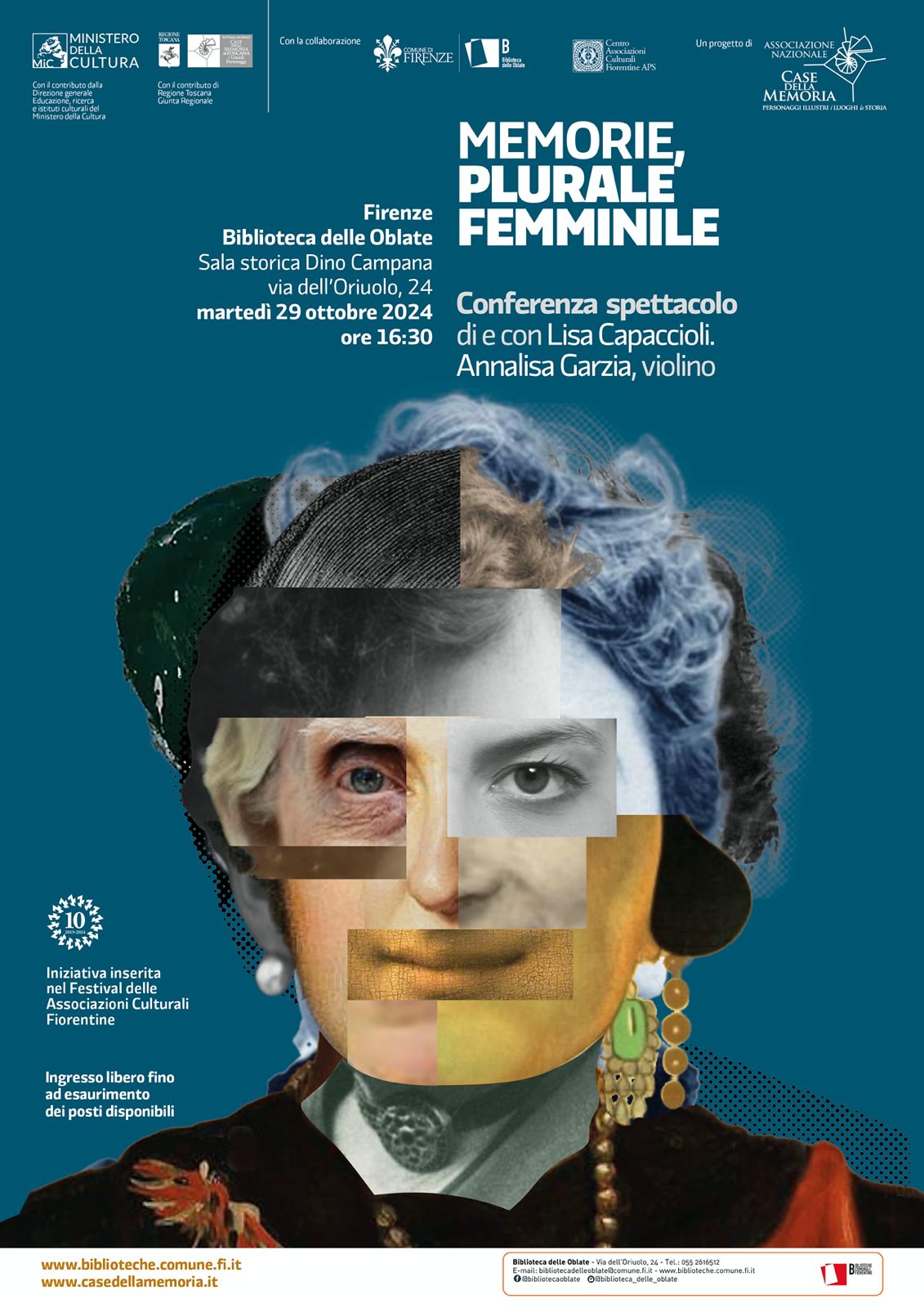 Memorie, plurale femminile. Locandina