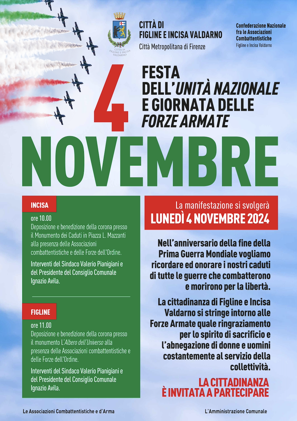 Celebrazione 4 novembre