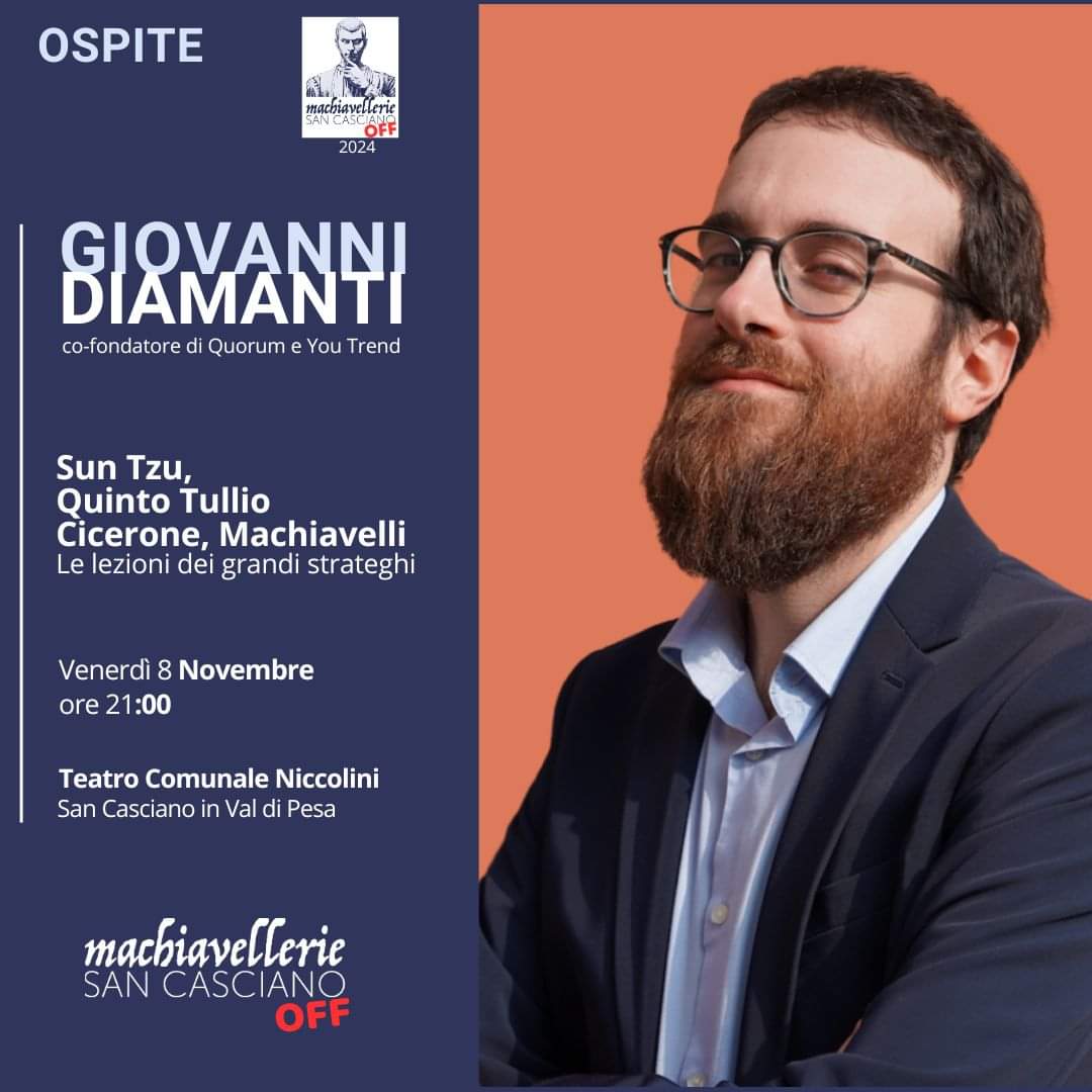 L'ospite dell'evento Giovanni Diamanti, locandina