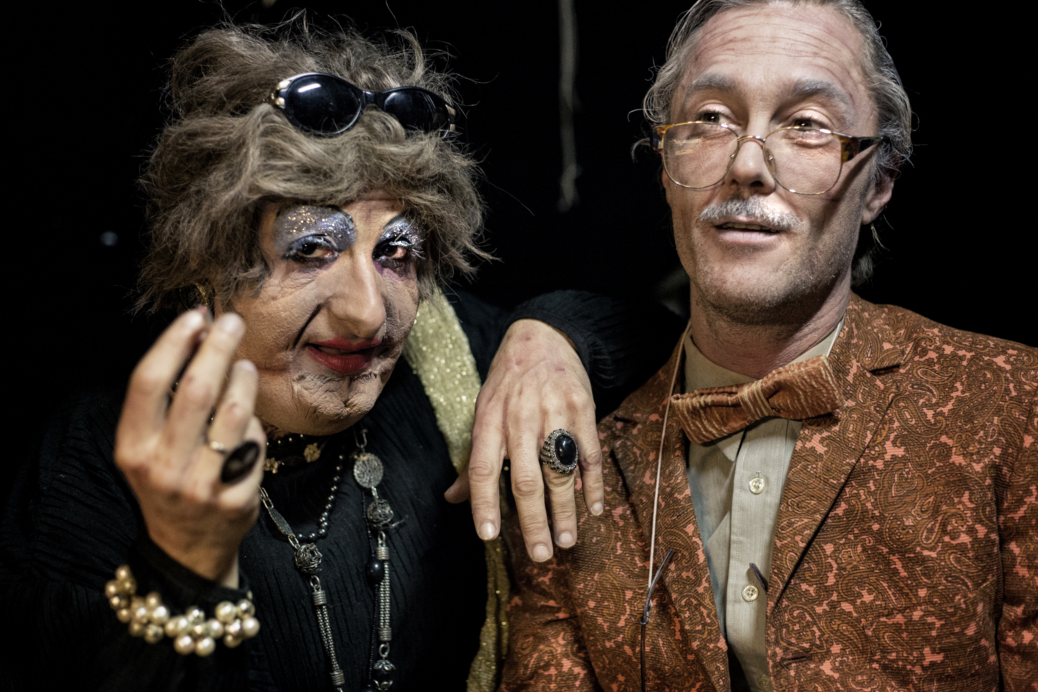 Alessandro Riccio e Alberto Beccucci in Bruna è la notte (Fonte foto Teatro della Toscana)