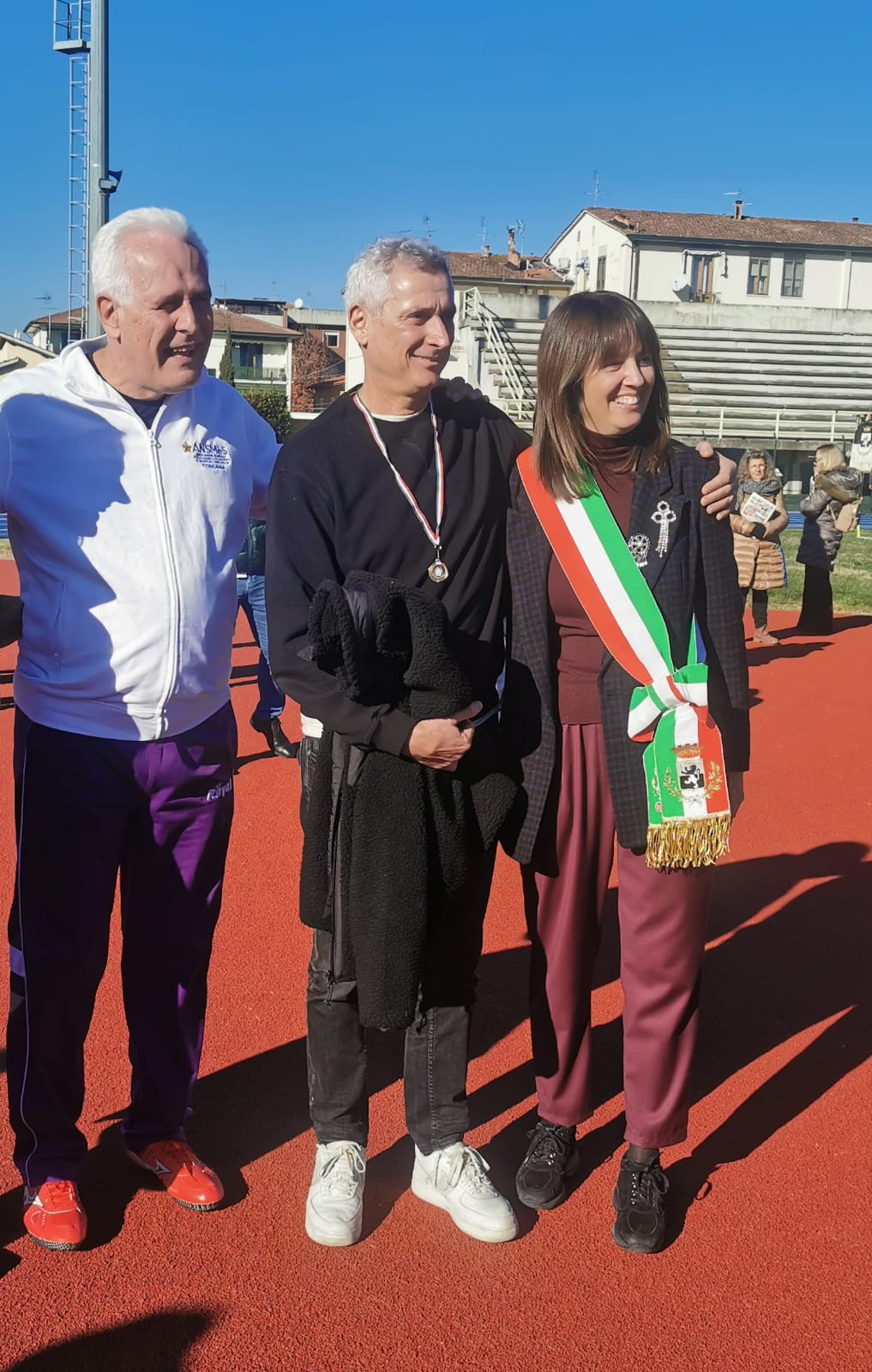 Alessandro Lambruschini tra il presidente Giani e la sindaca Donnini (Fonte foto Comune di Fucecchio)