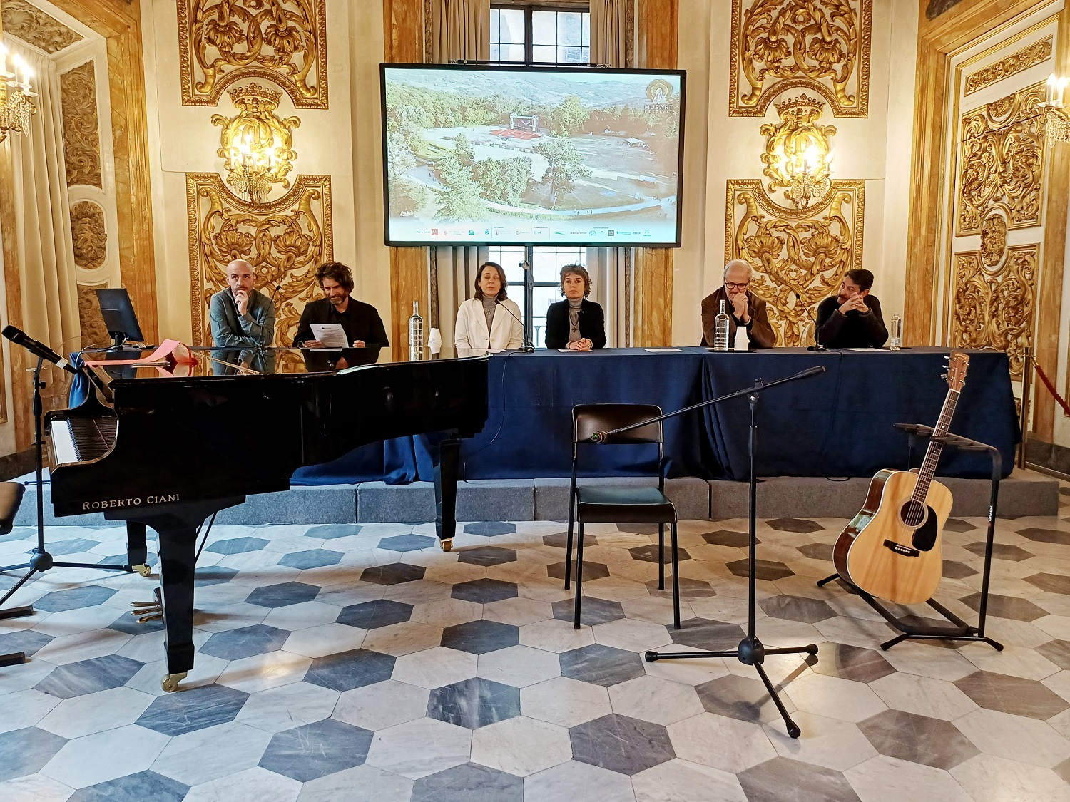 Gatti Mzzi al Musart Festival Firenze, un momento della conferenza stampa (foto Antonello Serino - Met Ufficio Stampa)