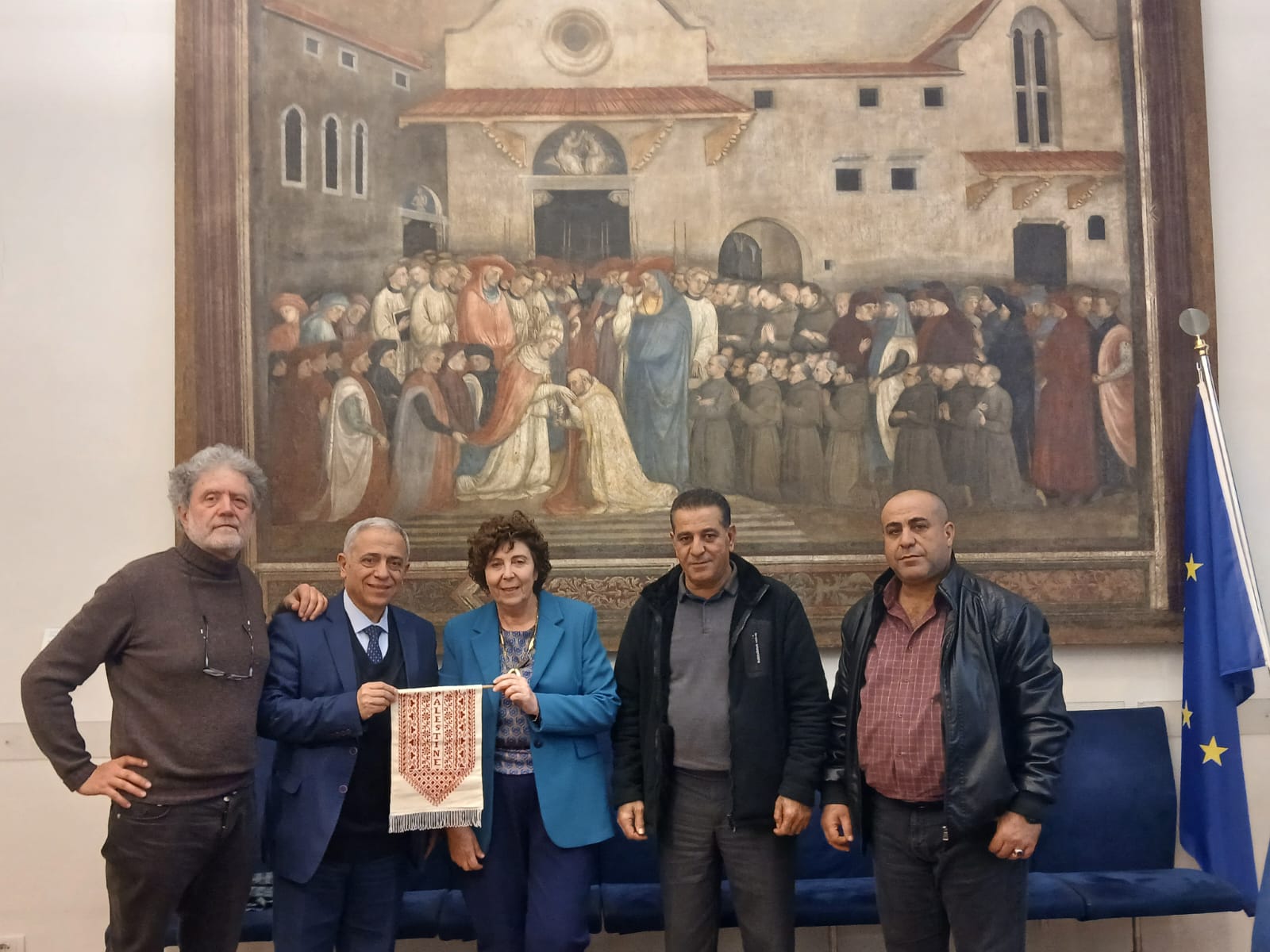 Nella foto delegazione di Tulkarm a Firenze