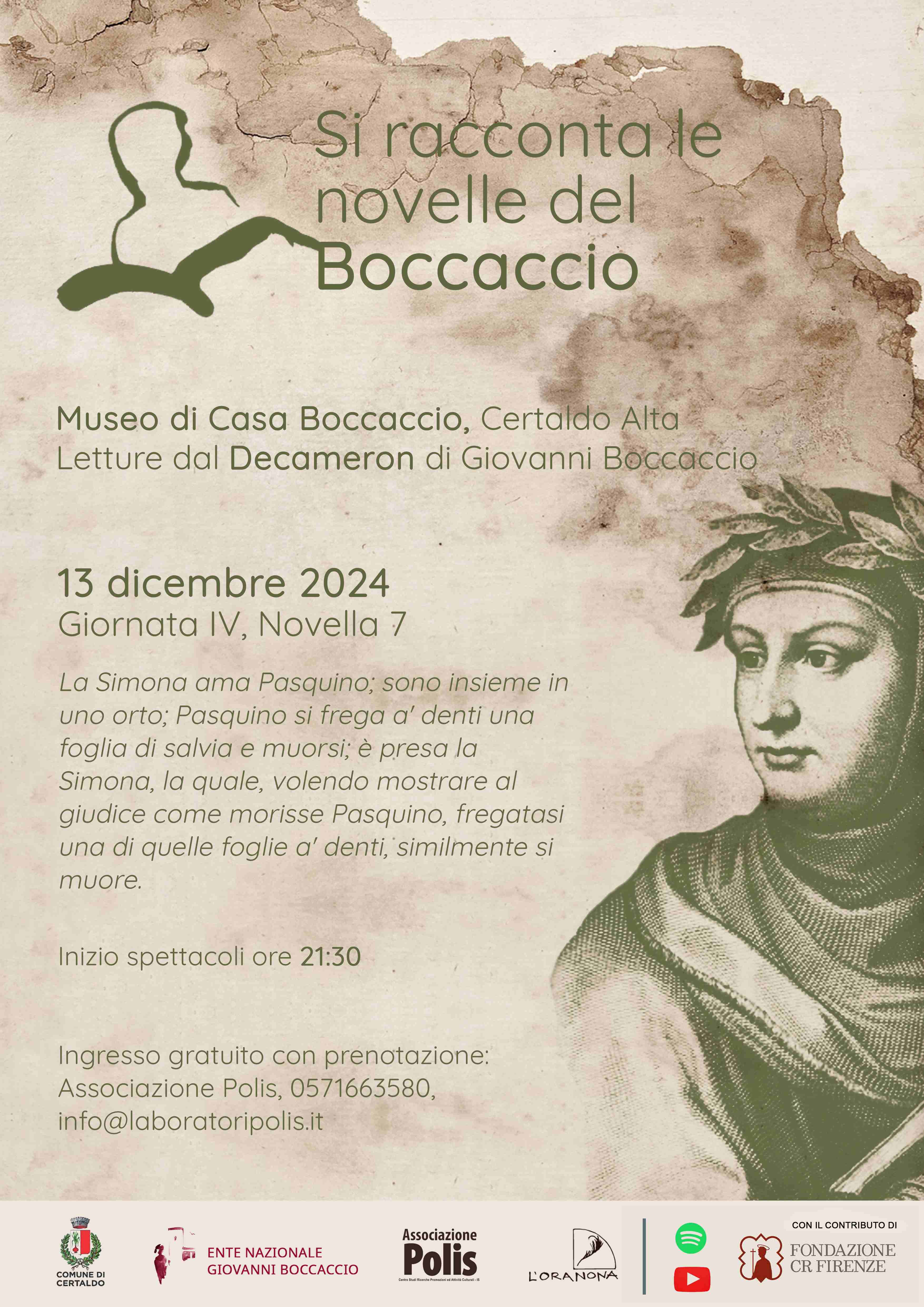 Si racconta le novelle del Boccaccio 