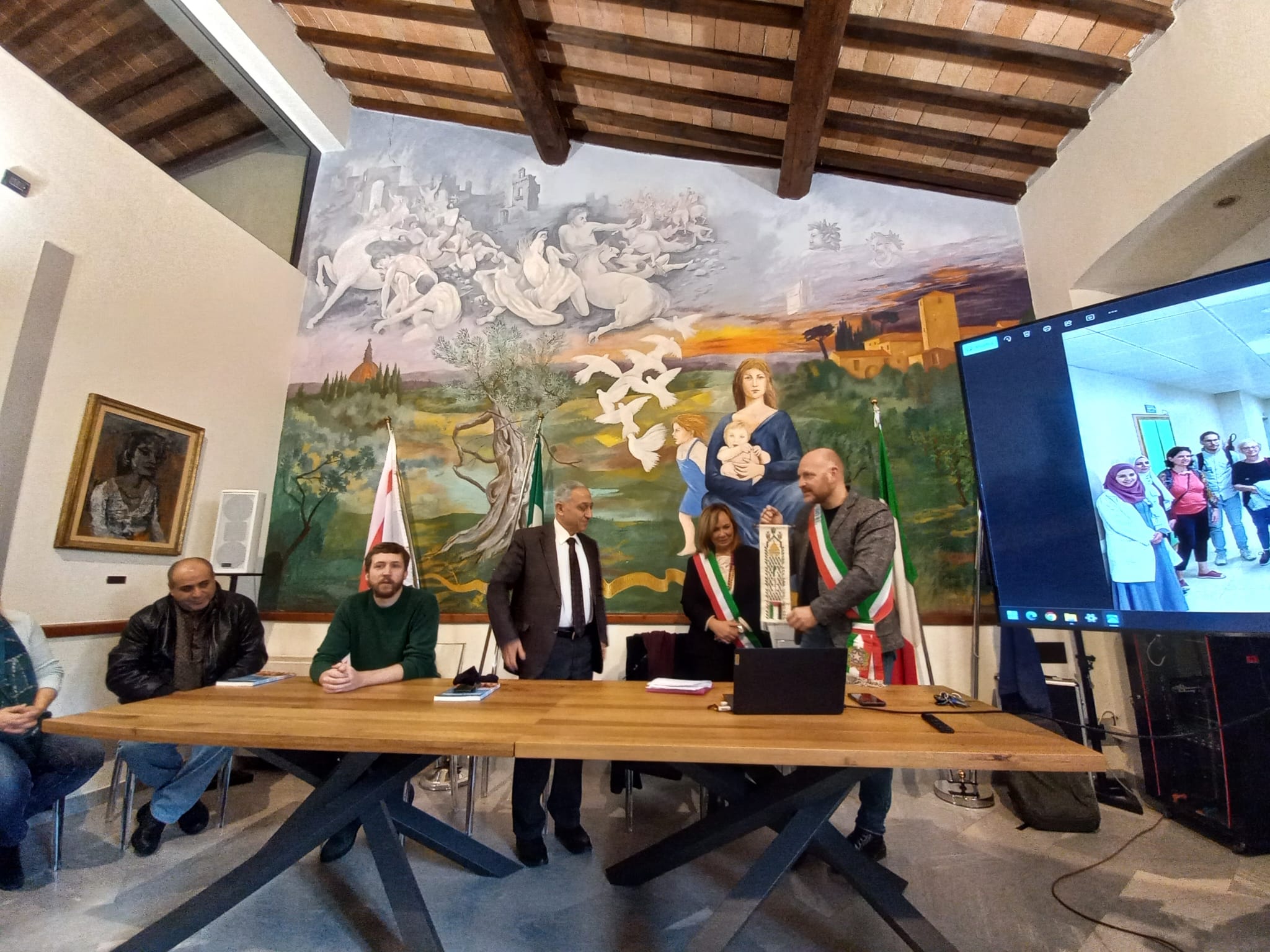 Delegazione palestinese di Tulkarm a Barberino Tavarnelle (Fonte foto Comune di barberino Tavarnelle)