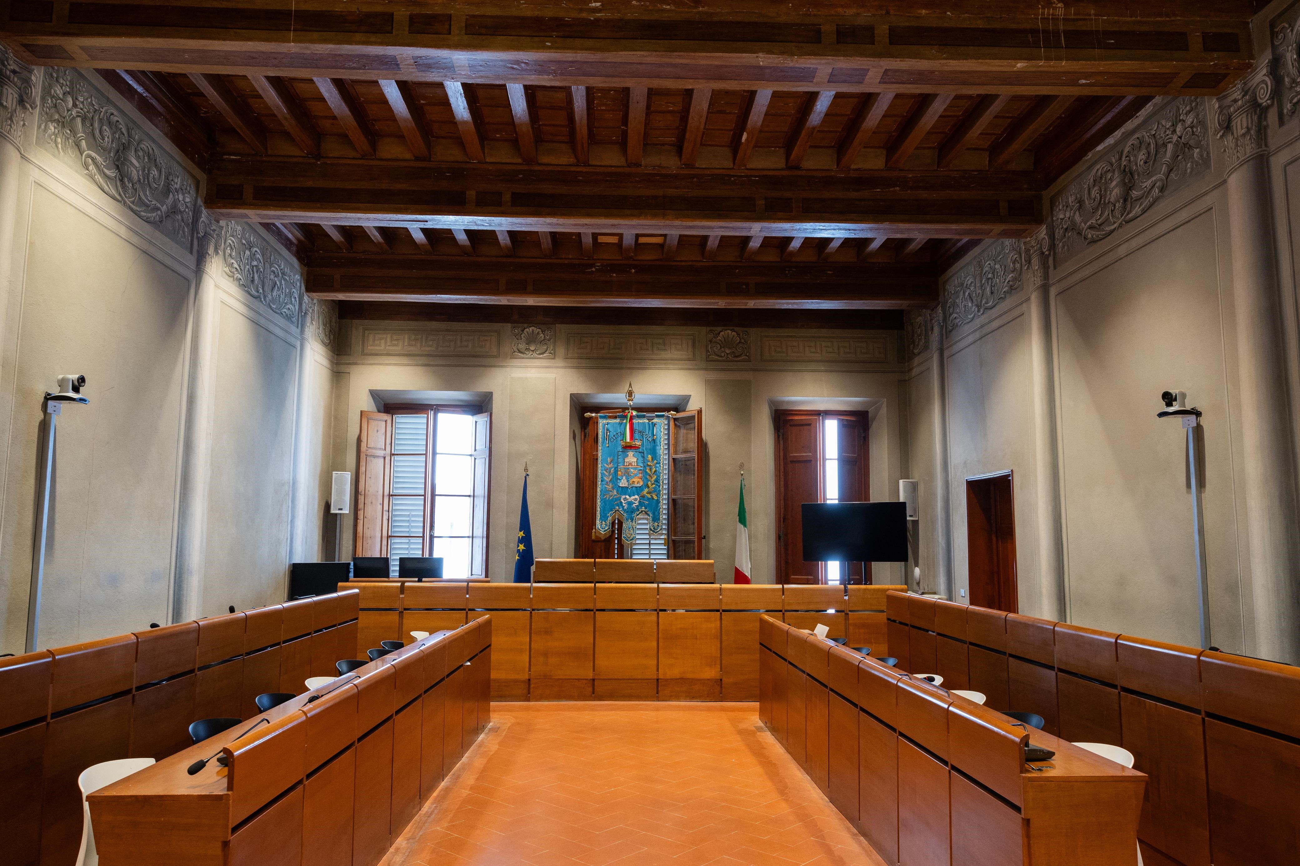 Sala dell'assemblea consiliare empolese