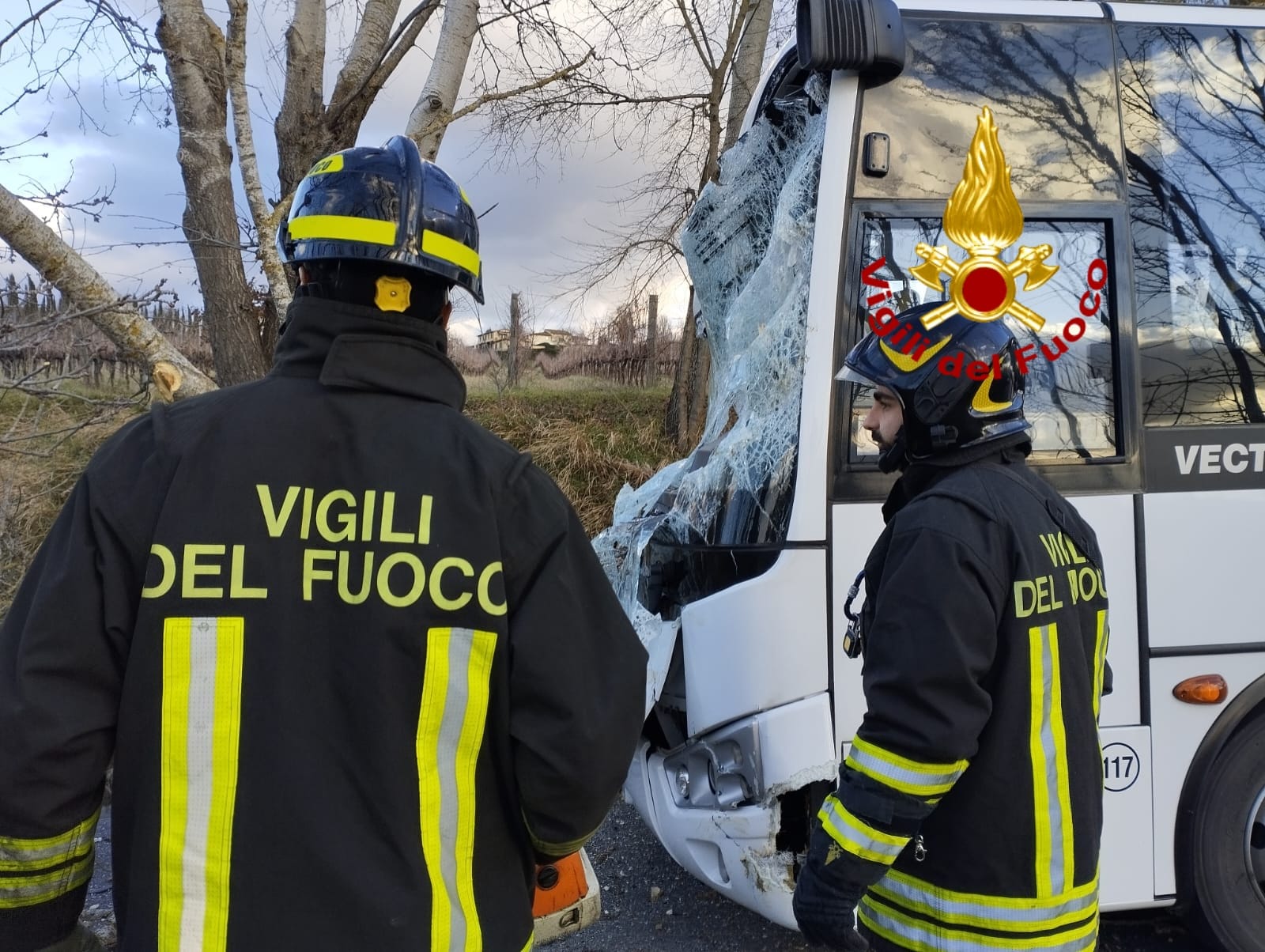 Intervento dei Vigili del Fuoco