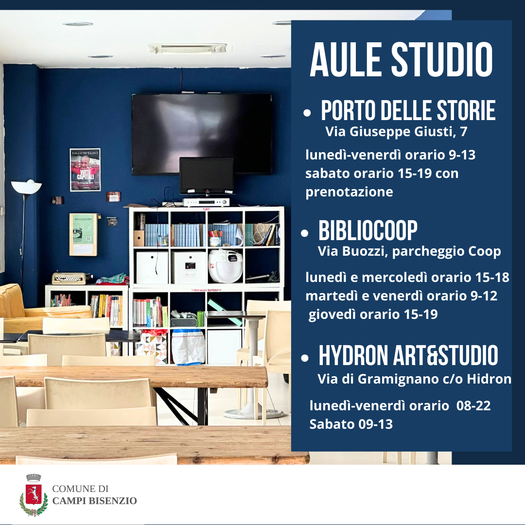 Locandina aule studio