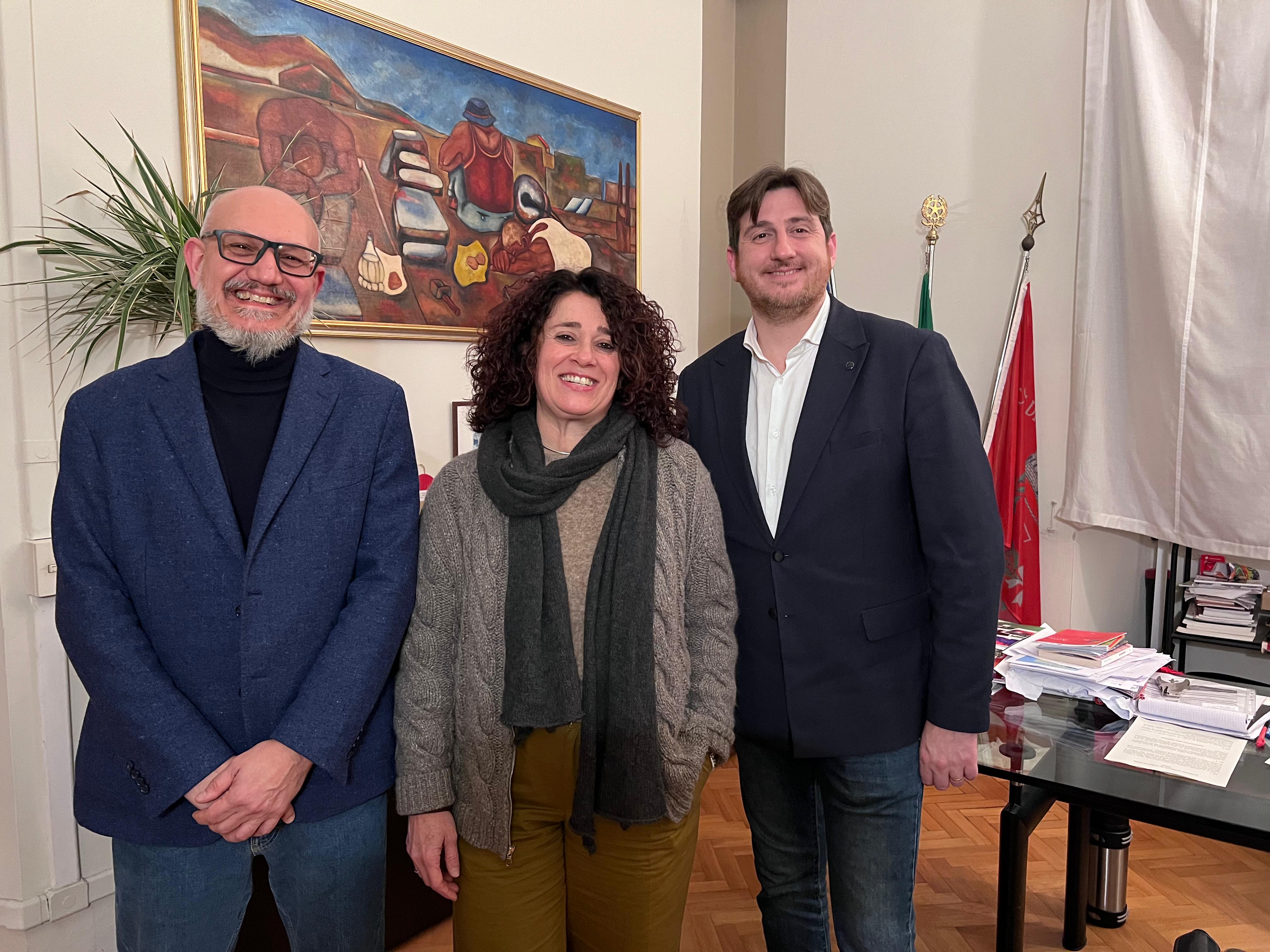 Da sx assessore Francesco Volpe, presidente Veronica Cei Cna Chianti, sindaco Roberto Ciappi (Fonte foto Comune di San Casciano in Val di Pesa)