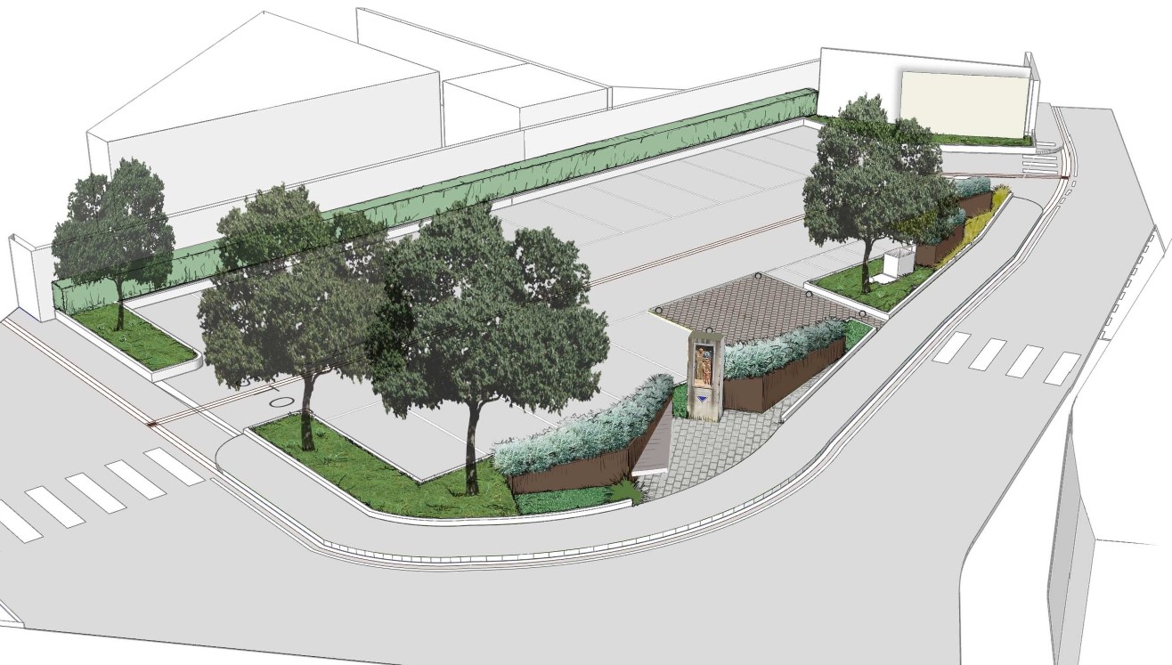 Rendering della riqualificazione (Fonte immagine Comune di Fucecchio)