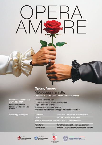 Locandina Maggio Musicale Fiorentino - Opera, Amore. Metaopera in un atto