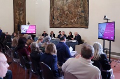 Un momento della conferenza stampa (foto Antonello Serino Met Ufficio Stampa)