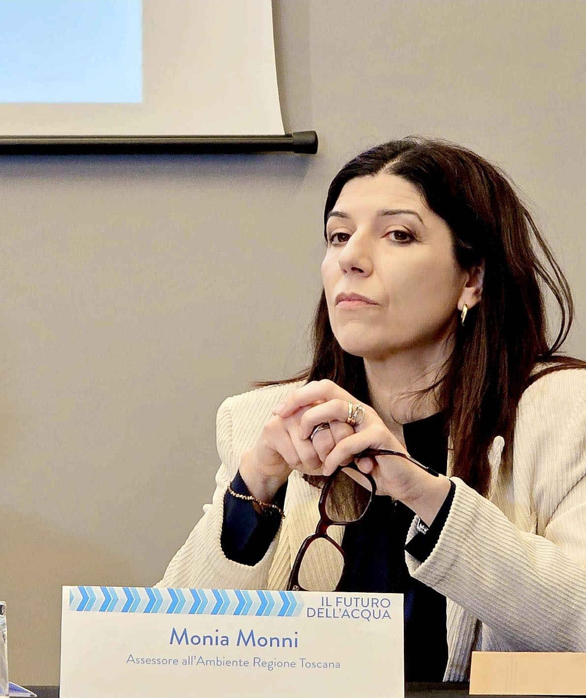Monia Monni durante il convegno (fonte foto comunicato stampa)