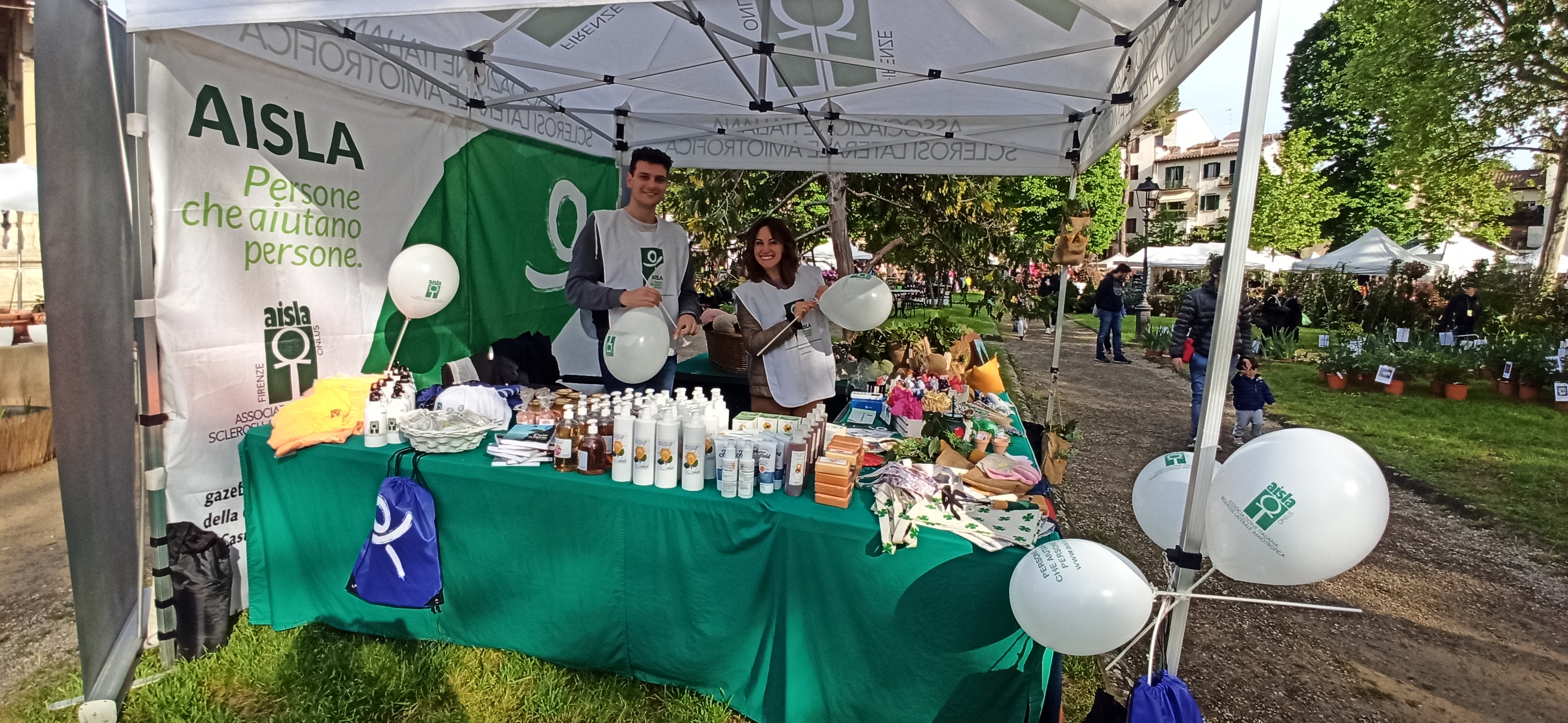 Aisla Firenze alla Mostra Mercato di Piante e Fiori (Fonte foto comunicato Aisla)
