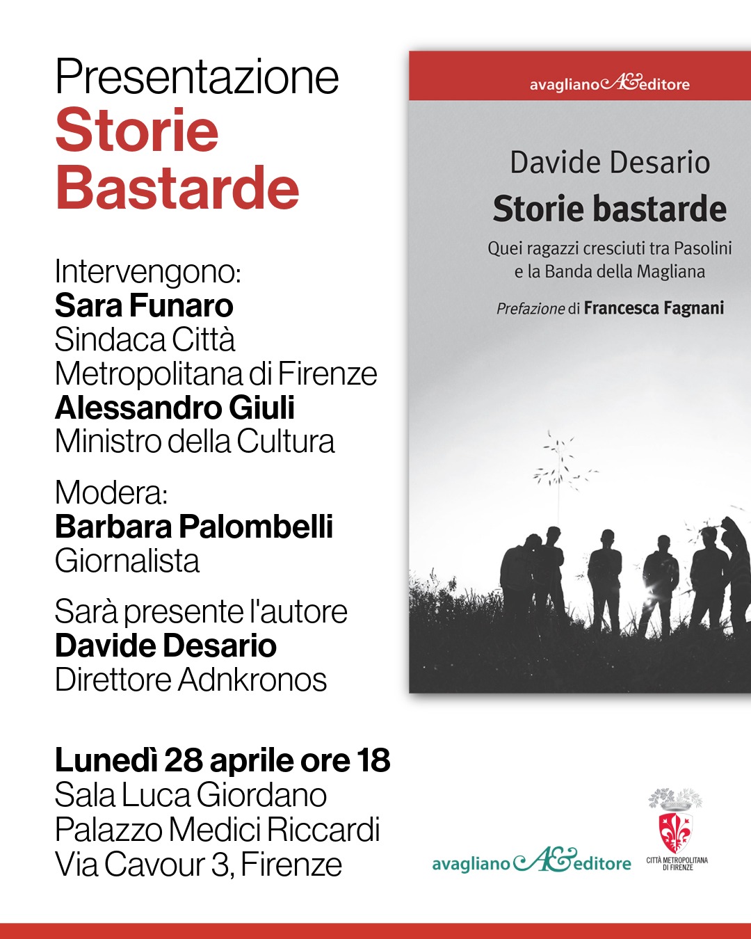 Il volantino della presentazione