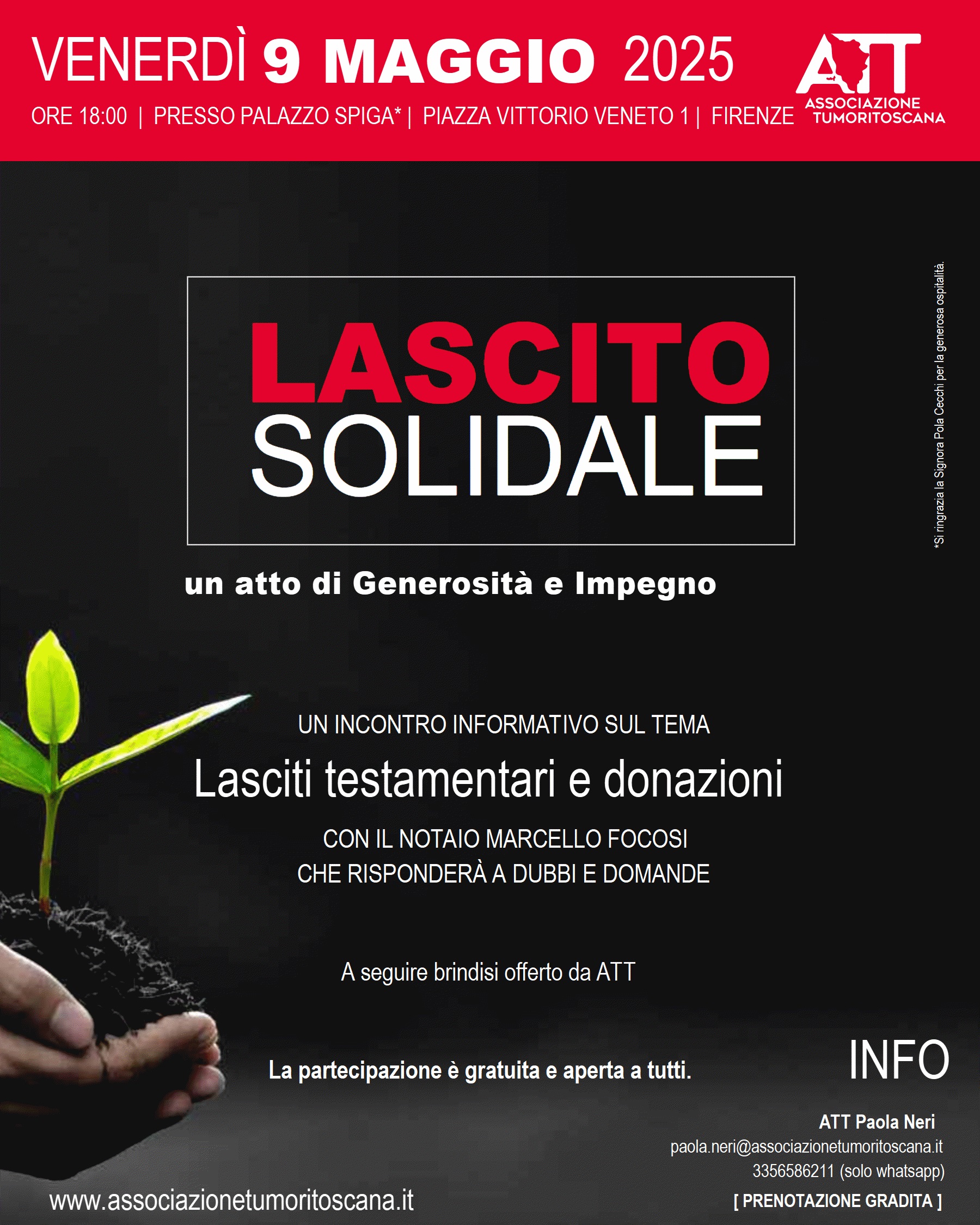 Incontro su lasciti testamentari e donazioni