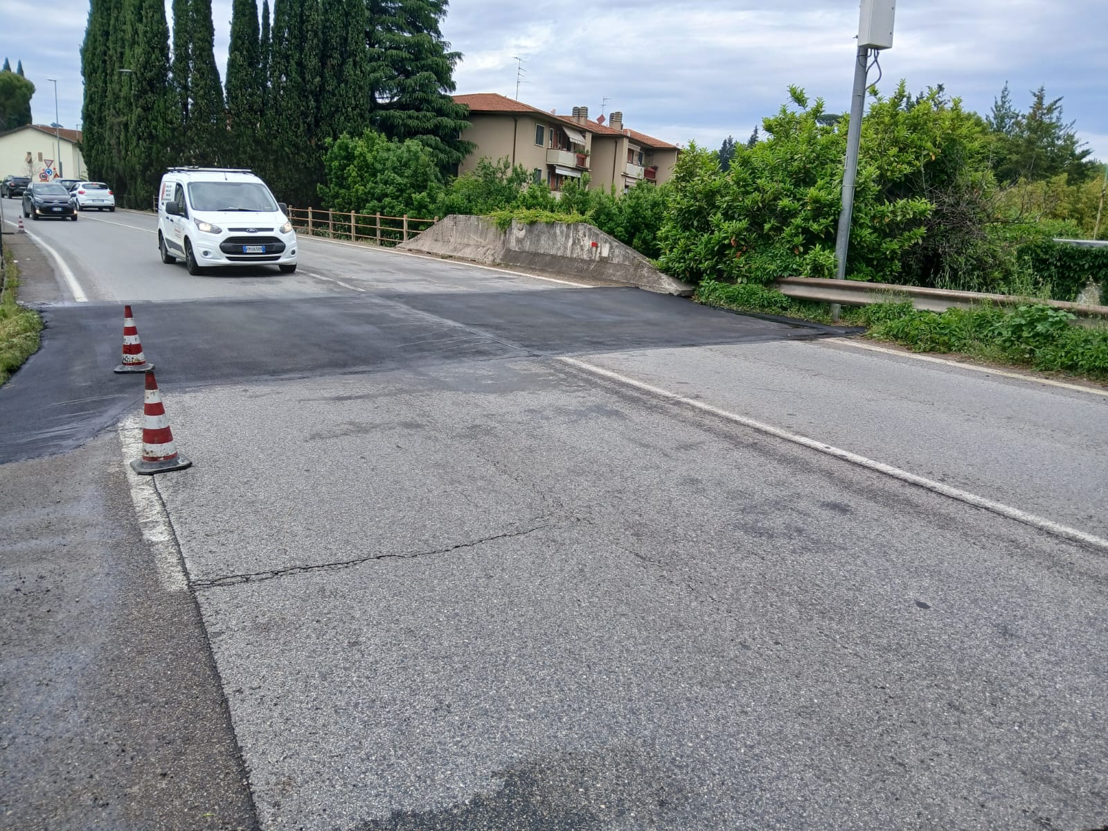 Sr 222 Chiantigiana di Bagno a Ripoli. Lavori di messa in sicurezza del manto stradale