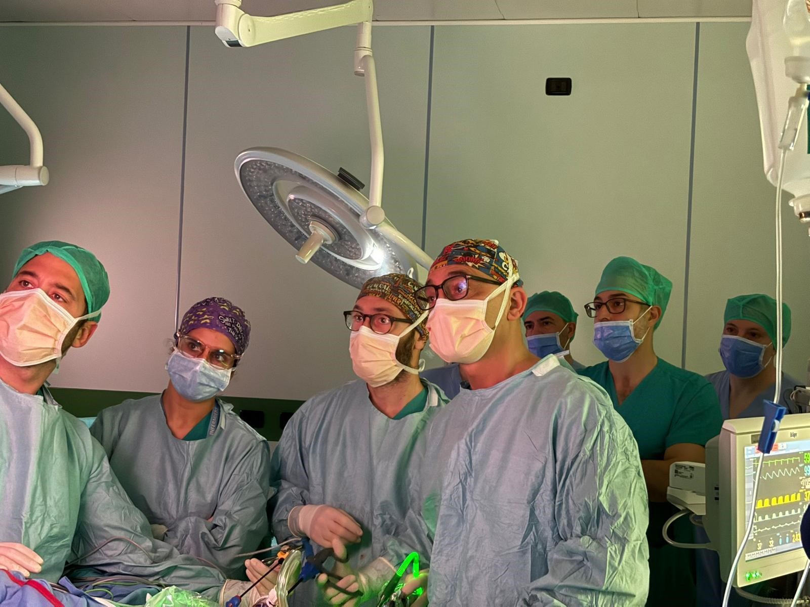 Intervento in laparoscopia (Foto da comunicato Ausl Toscana Centro)