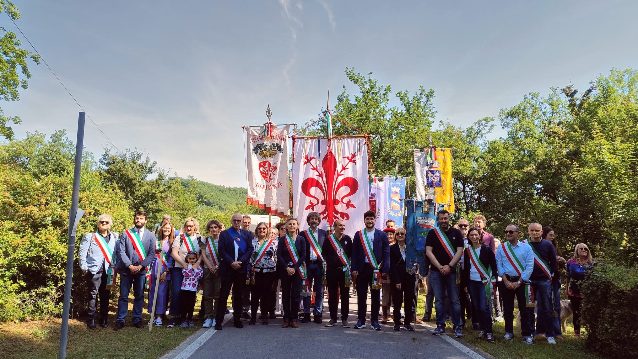 Alla marcia di Barbiana (foto di Johnny Tagliaferri)