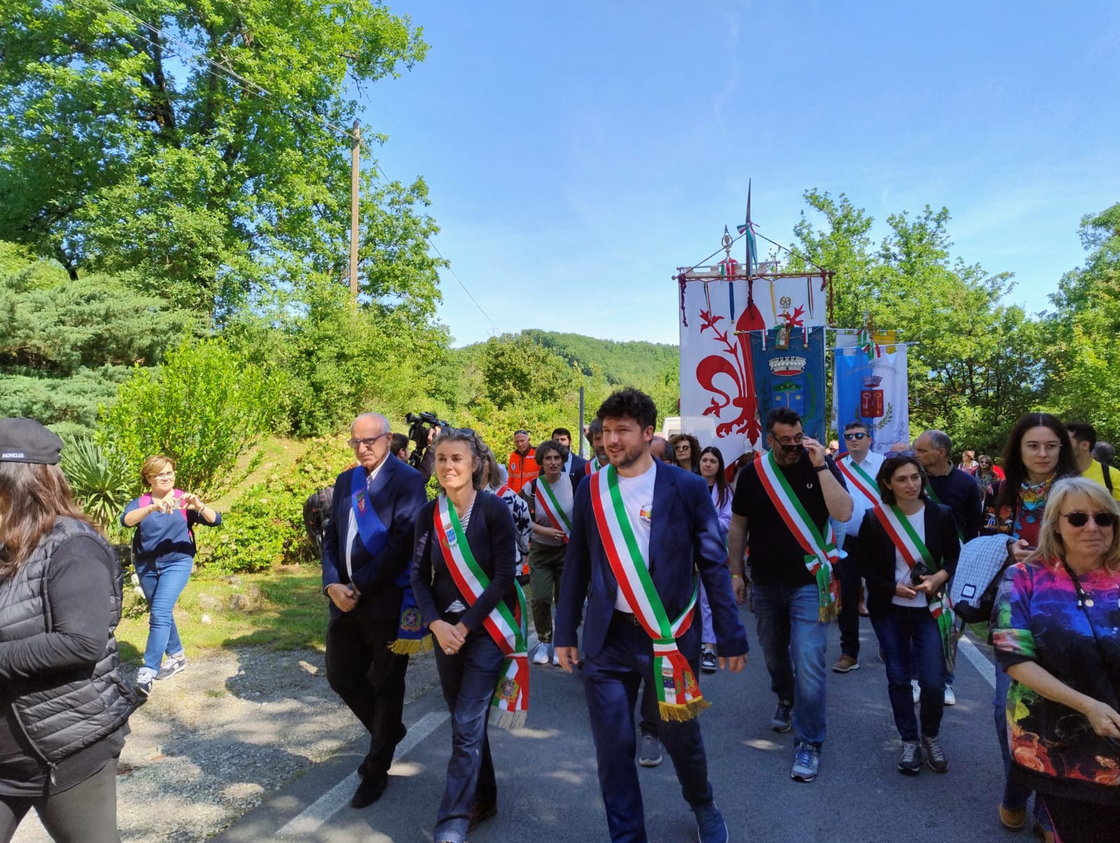 Alla marcia di Barbiana (foto di Johnny Tagliaferri)