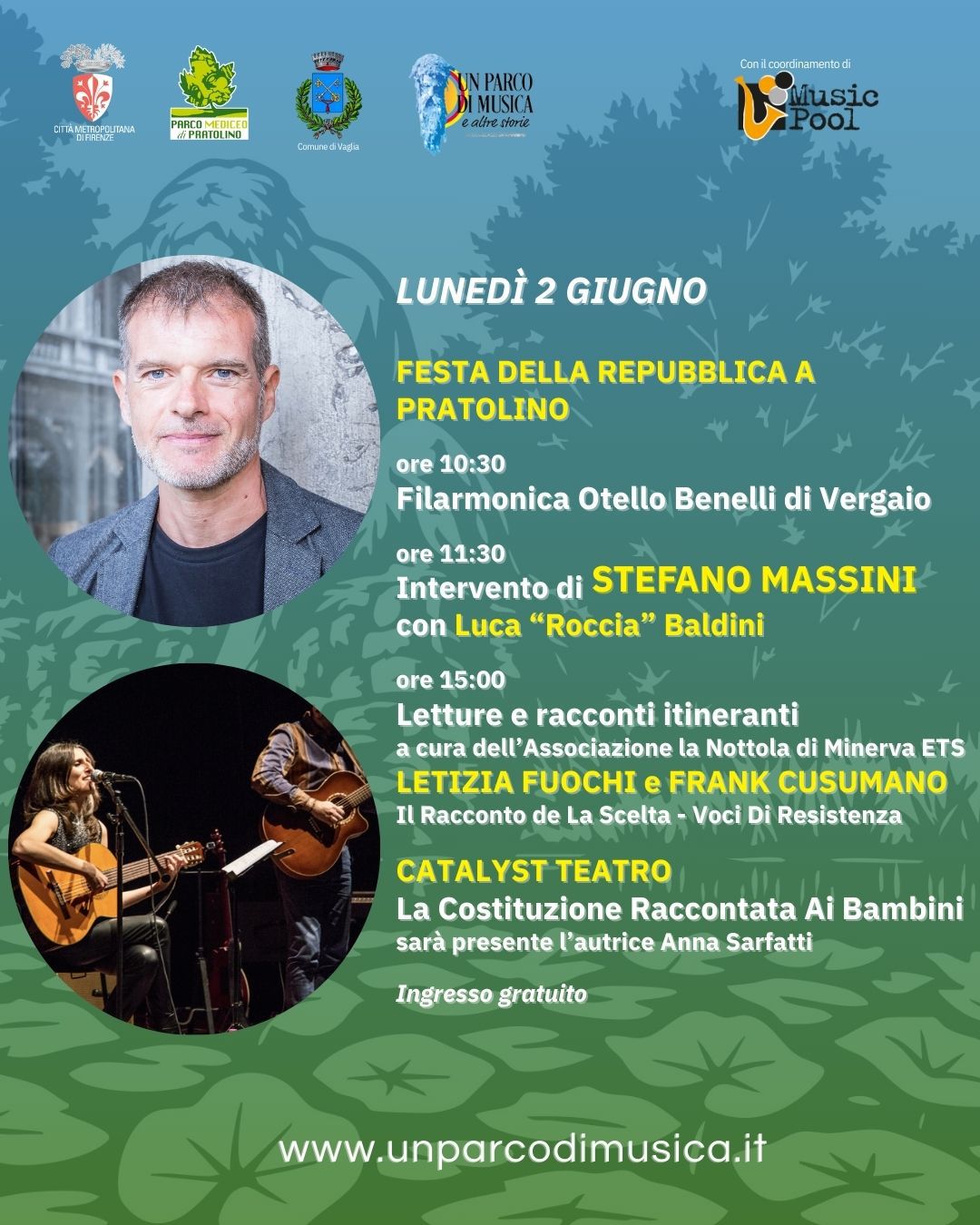 La locandina dell'evento inaugurale