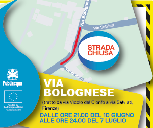 Lavori sulla via Bolognese