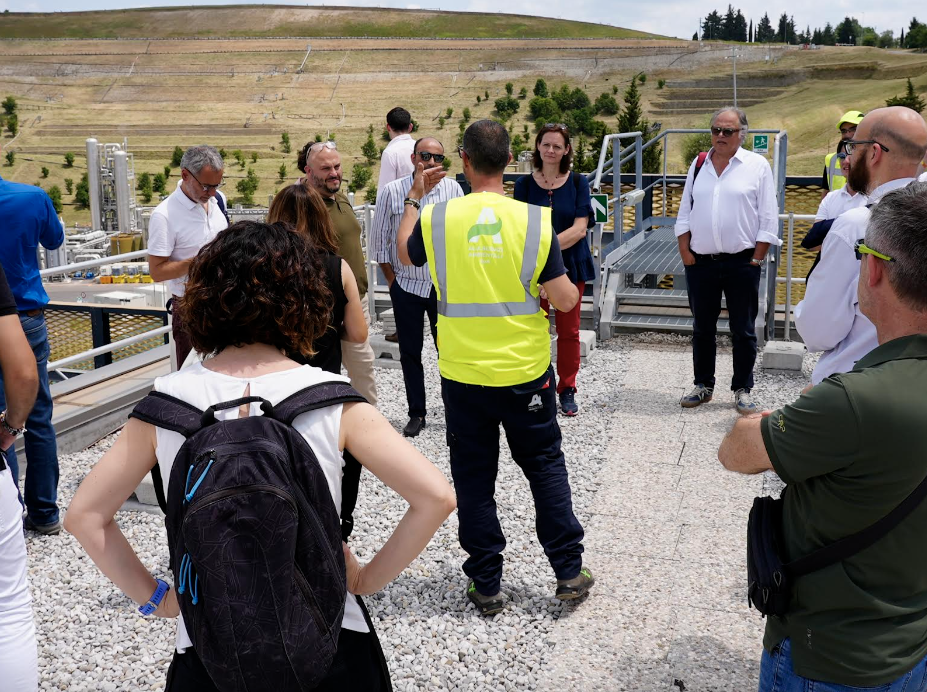 Conai e Anci in visita a Casa Sartori e Revet (Foto da comunicato Alia)